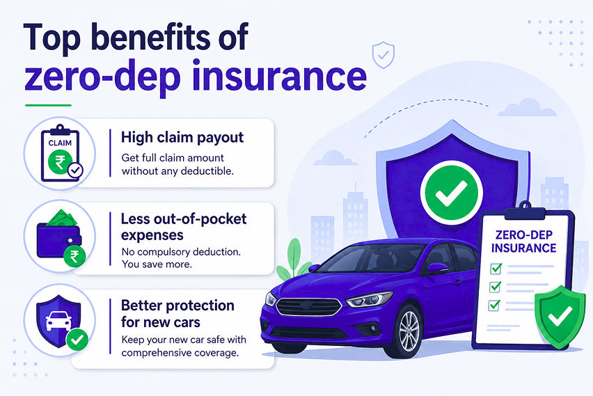 Top benefits of zero-dep insurance