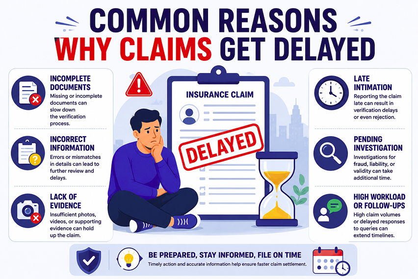 Claim delay reasons 