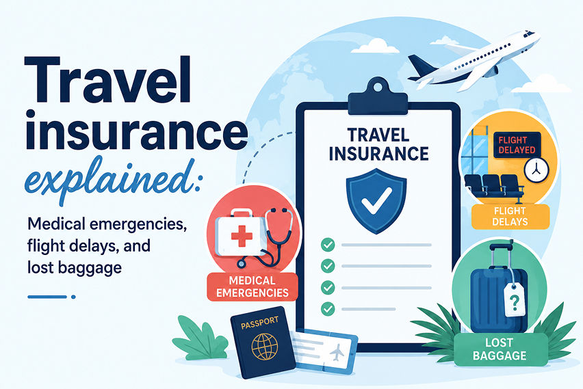 Travel insurance explained: Medical emergencies, flight delays, and lost baggage