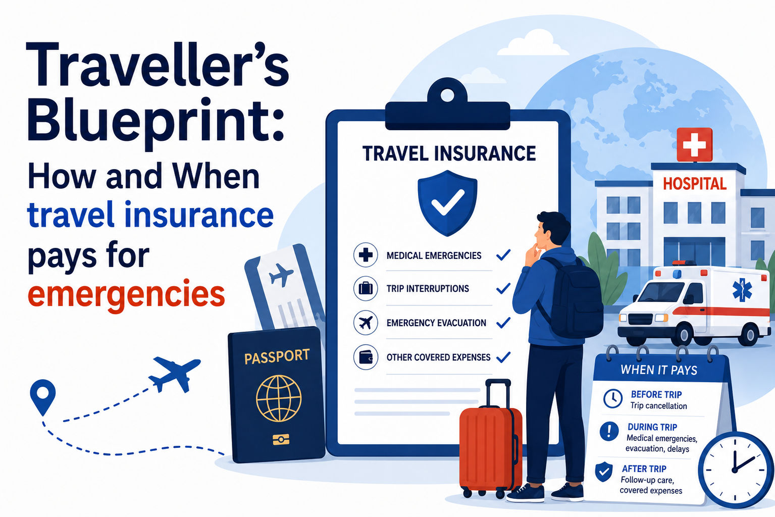 Traveller's blueprint: How and when travel insurance pays for emergencies