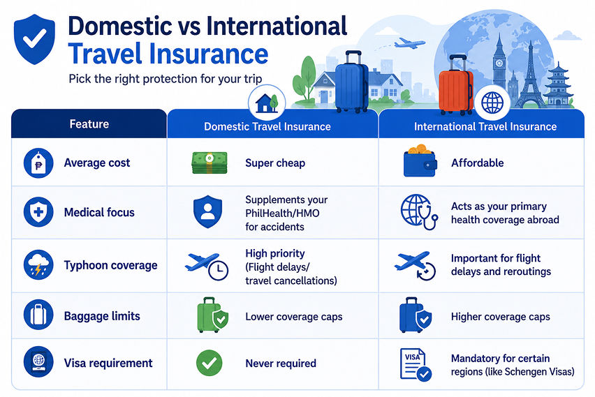 domestic and international travel insurance policies