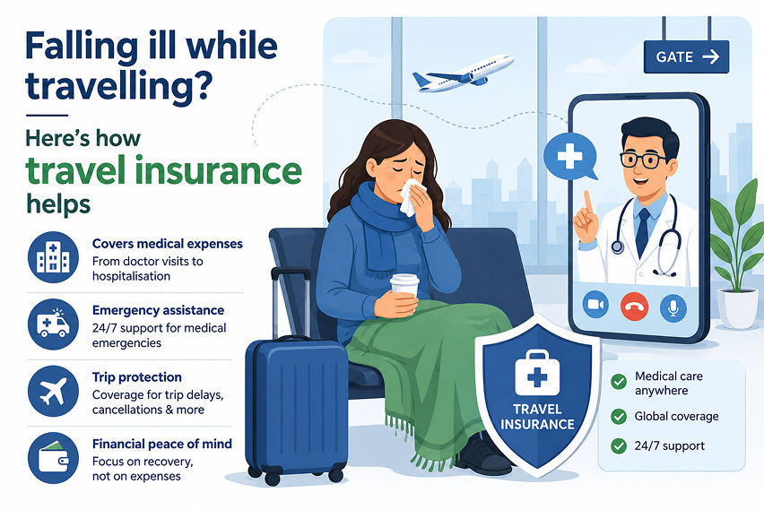 Falling ill while travelling? Here's how travel insurance will come to your rescue