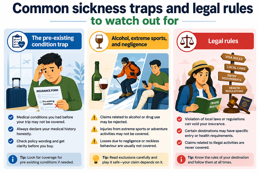Common insurance related sickness traps and legal rules