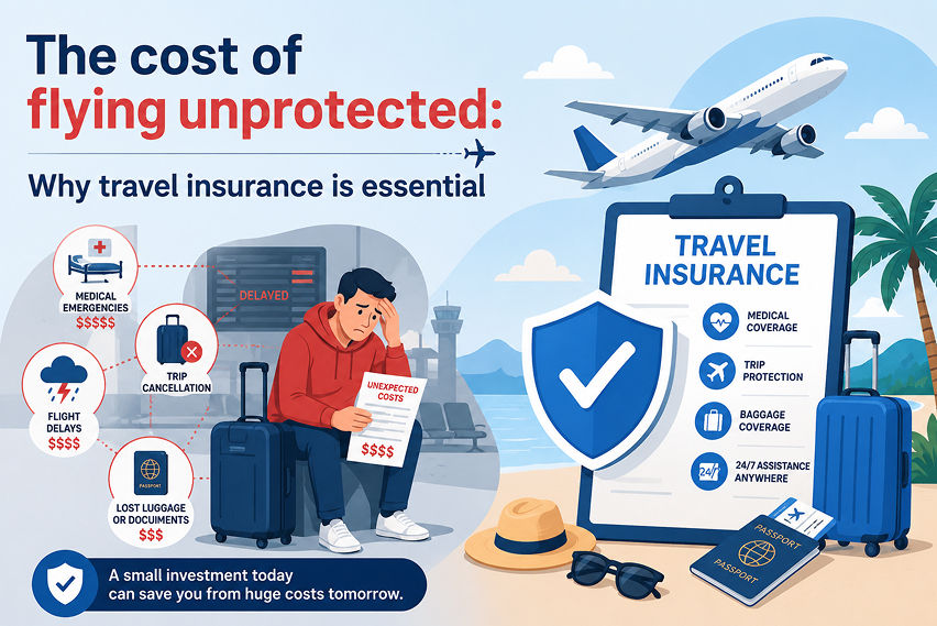 The cost of flying unprotected: Why travel insurance is your true best friend
