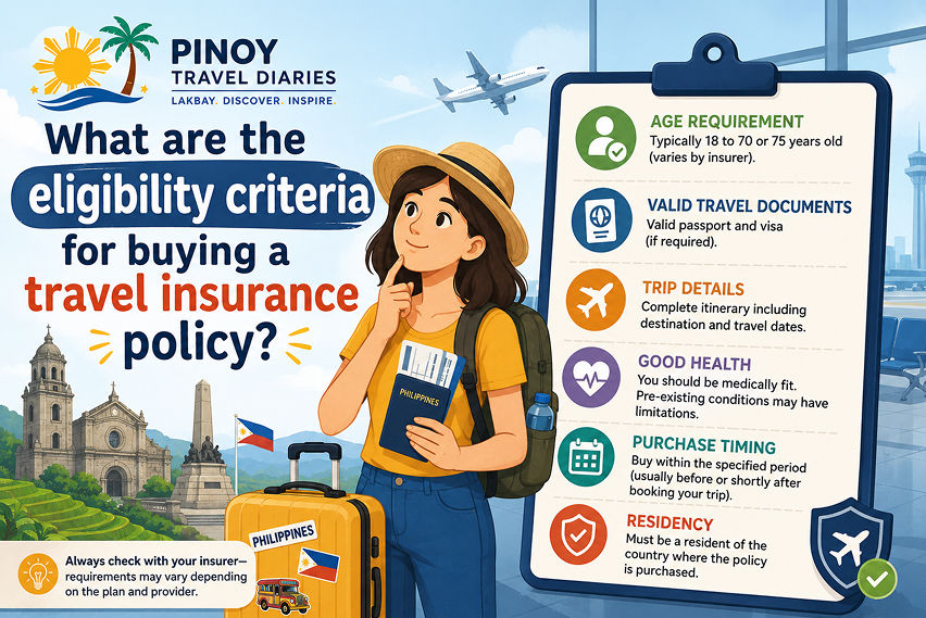What are the eligibility criteria for buying a travel insurance policy?