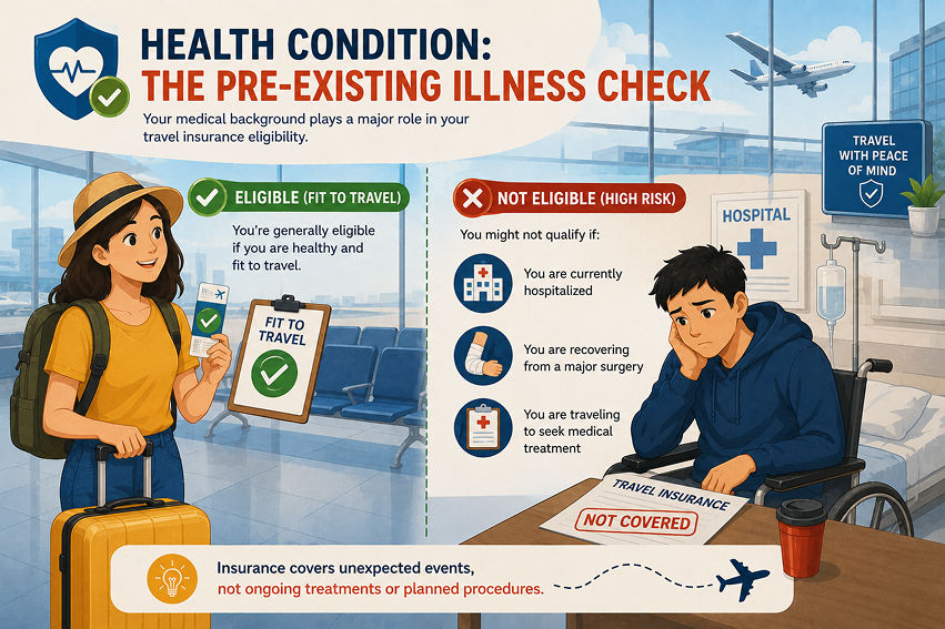 Travel insurance policy eligibility criteria