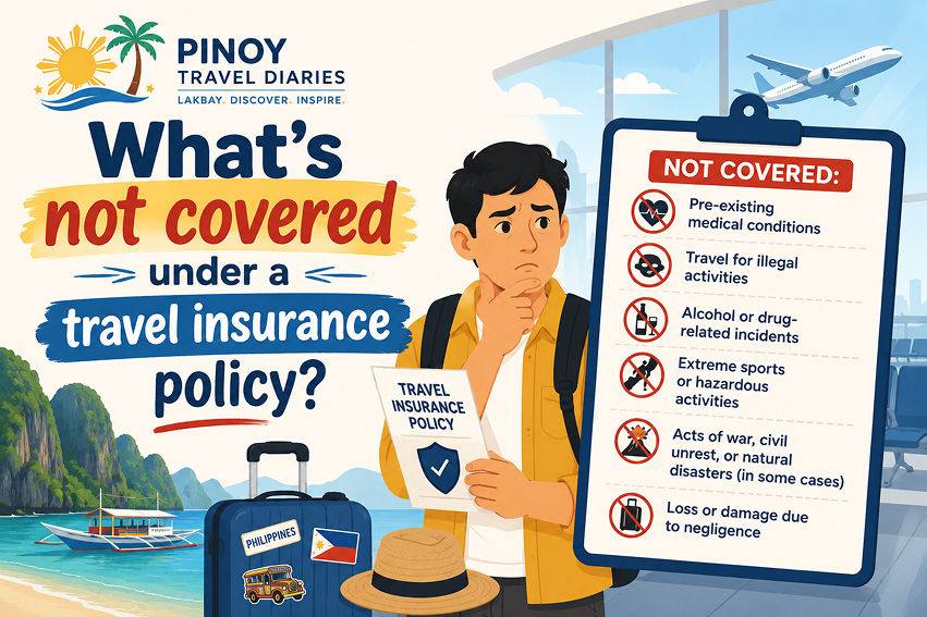 What’s not covered under a travel insurance policy? A must-read for Filipino travellers
