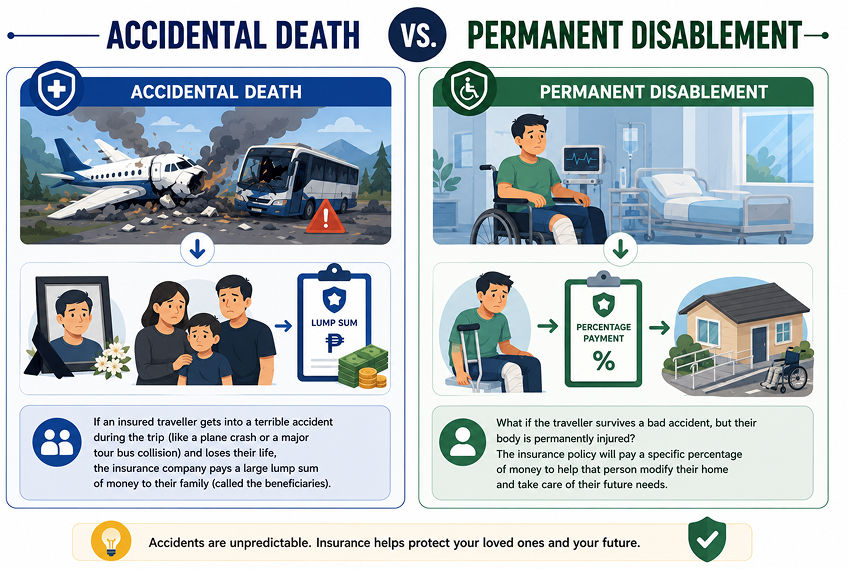 Accidental death vs. Permanent disablement