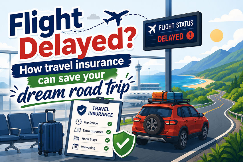 Flight Delayed? How travel insurance can save your dream road trip