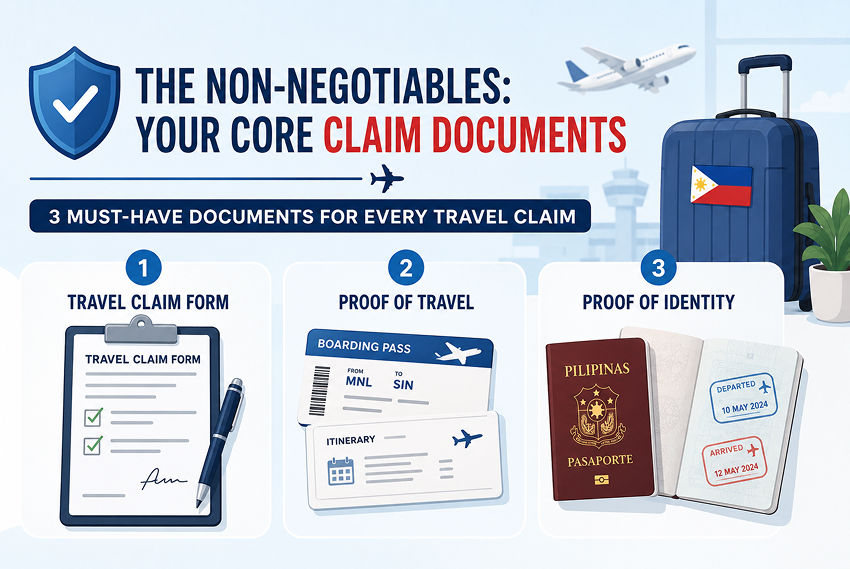 Doc required for 
Travel Insurance Claims