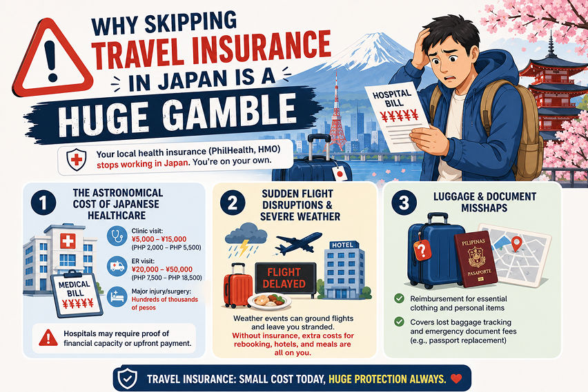 Japan trip travel insurance requirement