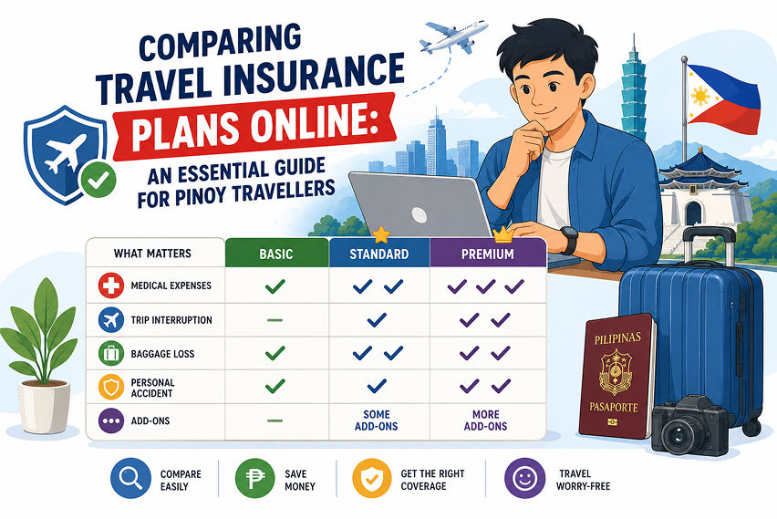 Comparing travel insurance plans online: An essential guide for Pinoy travellers