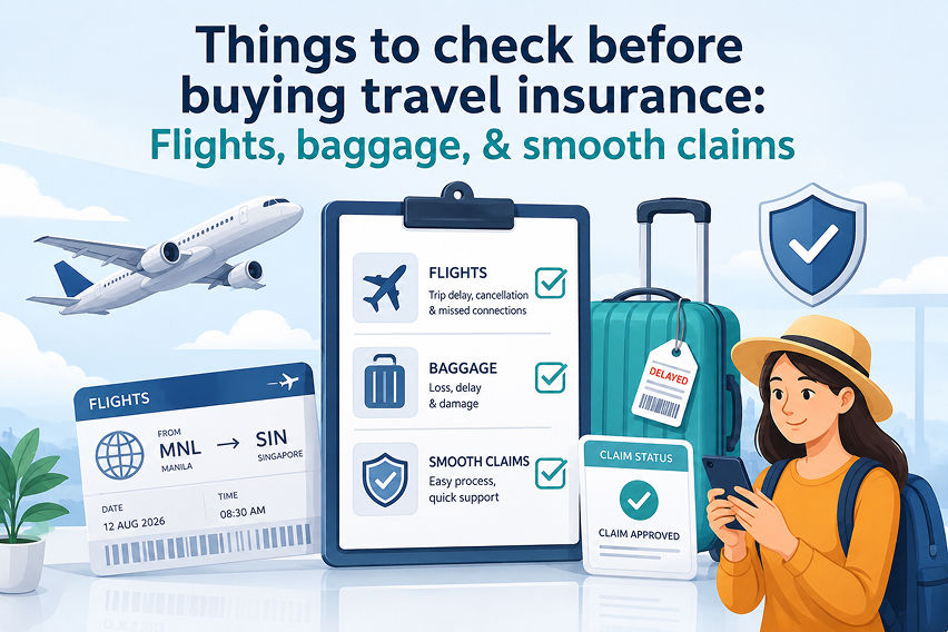 Things to check before buying travel insurance: Flights, baggage, & smooth claims