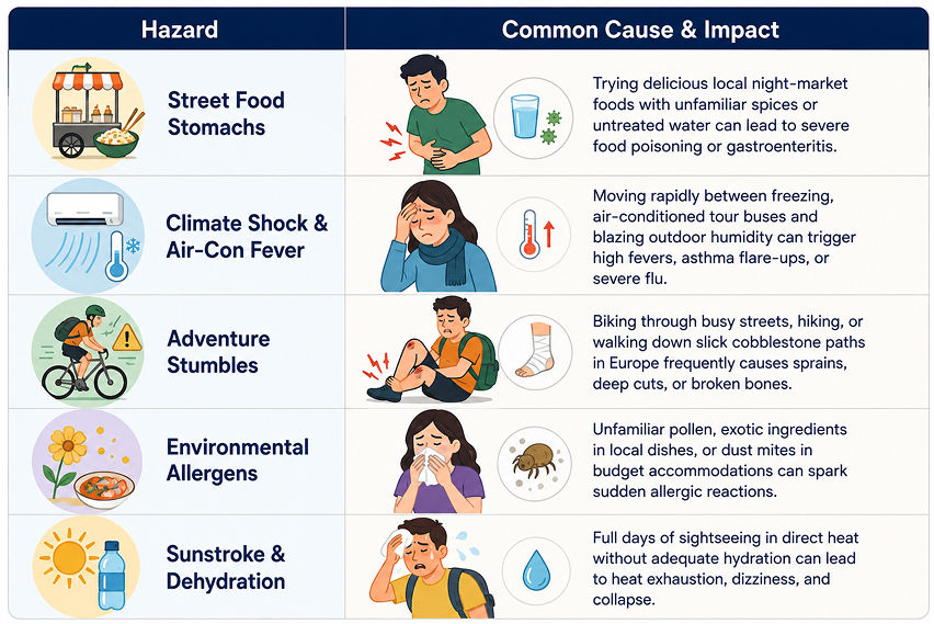 health hazards travellers face overseas