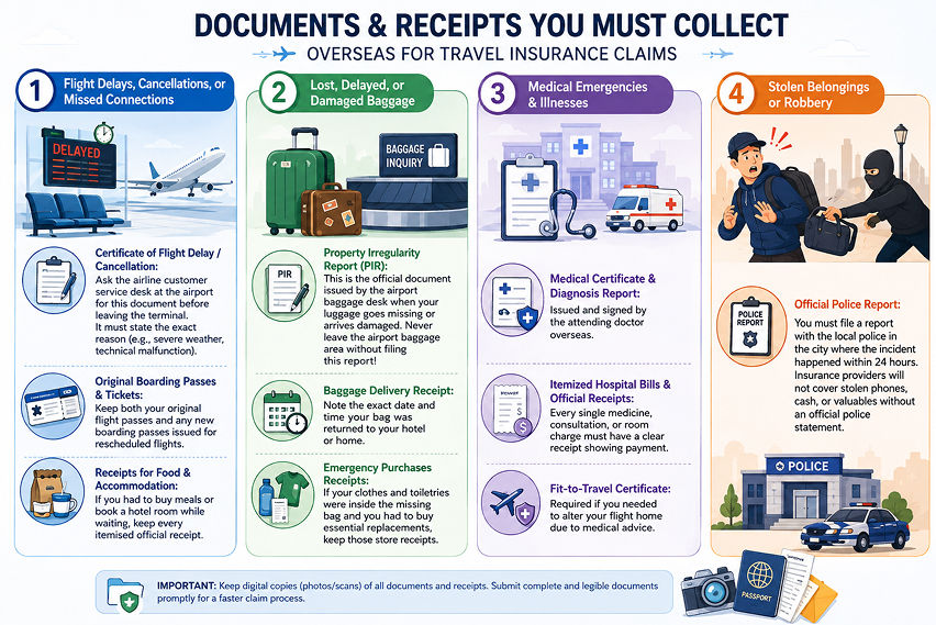 Claiming travel insurance