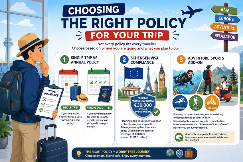 Travel insurance checklist for first-time Filipino travellers