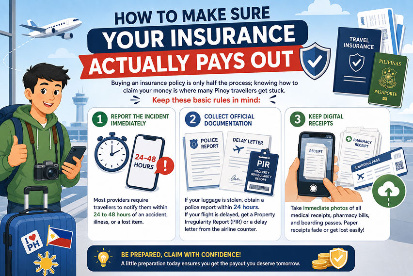 Travel insurance checklist for first-time Filipino travellers
