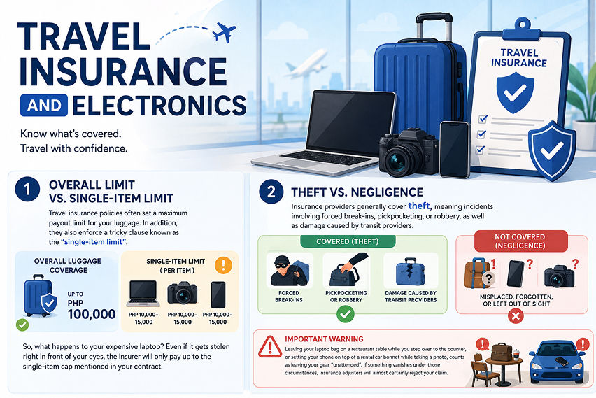 Travel insurance and electronics