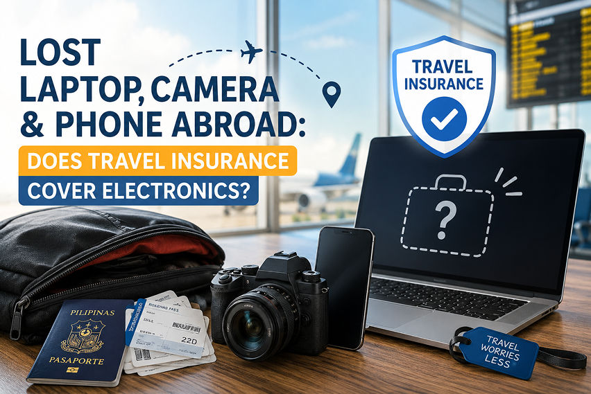 Lost laptop, camera & phone abroad: Does travel insurance cover electronics?