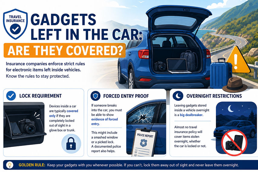Travel insurance and electronics